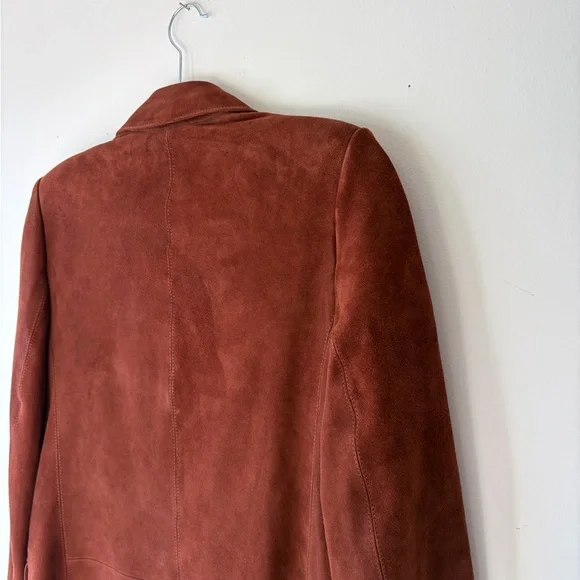 NWT! MADEWELL The Kline Brown Suede Blazer Size 4 - Picture 8 of 11